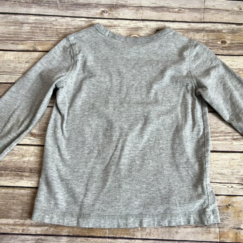 Mini Boden Gray Cotton Long Sleeve Tee 3-4Y - Picture 7 of 7